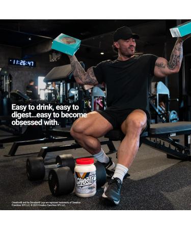 GHOST Vegan Protein Powder Cinnabon - 2lb 20g of Protein - Plant-Based Pea & Organic Pumpkin Protein - Post Workout & Nutrition Shakes Smoothies & Baking - Soy & Gluten-Free - Buy Online on GoSupps.com