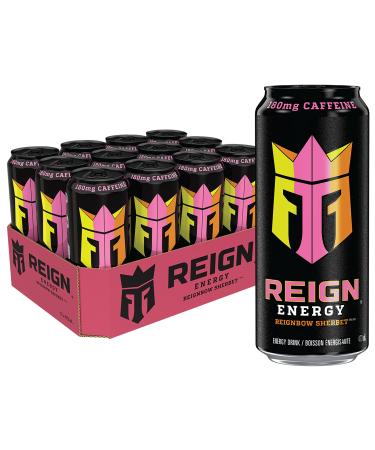 Reign Energy Reignbow Sherbet 473mL Cans Pack of 12