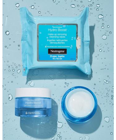 Neutrogena Hydro boost make-up removing cleansing wipes made with hydrating hyaluronic acid 25 count - Buy Online on GoSupps.com