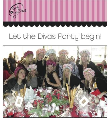 Dry Divas Designer Shower Cap - Washable & Reusable - Large Bouffant Cap with Vintage Jeweled Brooch - She Sells Sea Shells - Women's Stylish Shower Cap - Buy Online on GoSupps.com