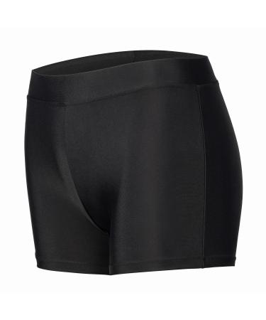 Dtone dance shorts short gymnastics athletic glitter tumbling pants 9-10 years elastane-black