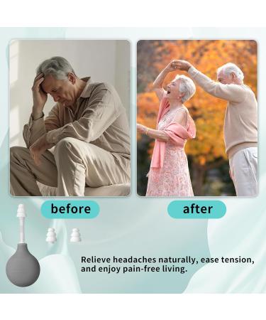 Ear Pressure Relief Tool Ear Pressure Relief Device for Flying and Diving Tinnitus Migraine and Headache Relief with 3 Replacement Heads Maintains Ear Pressure Balance and Alleviates Earache Gray - Buy Online on GoSupps.com