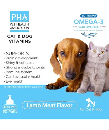 Premium Omega-3 Supplement for Pets - Natural Coat and Immune Support - Cod Liver Oil - 100ml - Buy Online on GoSupps.com