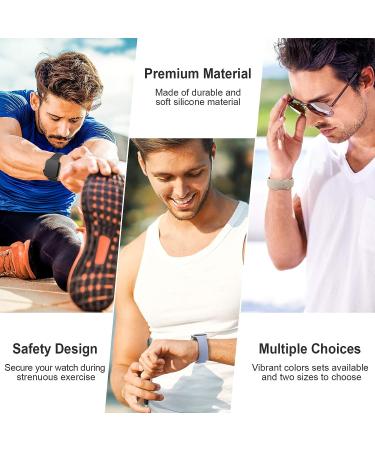 OYODSS 5 Pack Silicone Sport Bands for Apple Watch 38mm/40mm/41mm - Women PinkSand/Stone/Lavender Gray/Black/Gray - Compatible with Ultra SE Series 8 7 6 5 4 3 2 1 - Buy Online on GoSupps.com