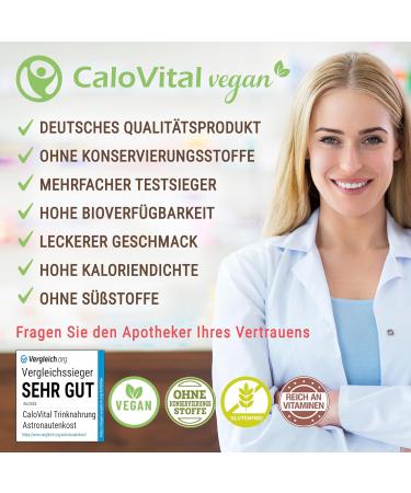  CALOVITAL CaloVital High Calorie Food for Drinking Vegan Drink for Astronauts Carbohydrates Proteins Vitamins and Minerals Highly Dosed 500 g Vanilla - Buy Online on GoSupps.com