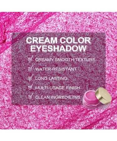 Oulac Glitter Eyeshadow Metallic Finish - Waterproof High Impact Pink Eyeshadow | Long-Lasting Christmas Makeup | Vegan Formula 12g (09) Pink Lady - Buy Online on GoSupps.com