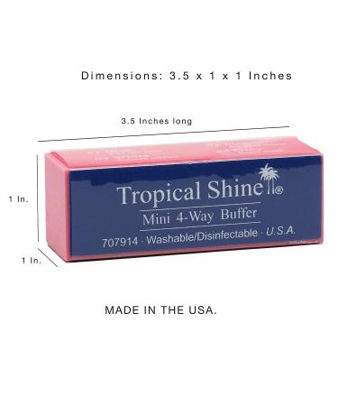 Tropical Shine Mini 4-Way Nail Buffer Block - 2 Pack - Buy Online on GoSupps.com