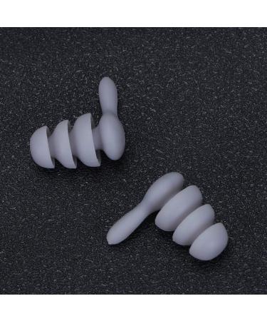 Milisten Silicone Earplugs - 2 Pairs Reusable Black Earbuds for Sleep Swimming & Travel | Noise Reduction Waterproof Earplugs - Buy Online on GoSupps.com