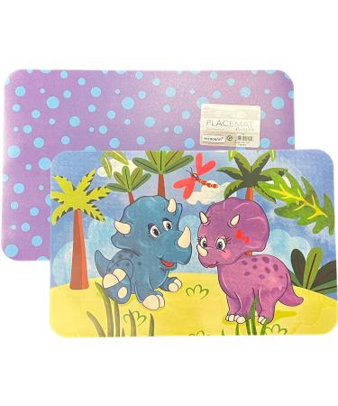 CounterArt Dinosaurs & Jungle Reversible Plastic Placemat Set - 4 Pack - Made in USA - Buy Online on GoSupps.com