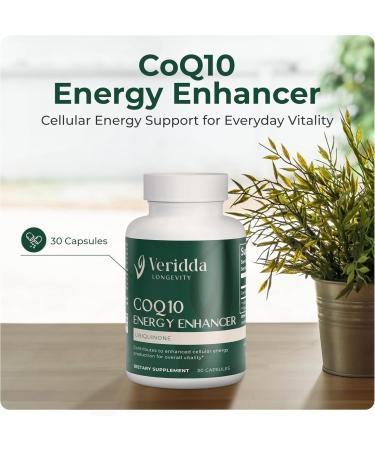 Veridda Longevity Advanced Anti-Inflammation & Cellular Energy Trio Includes: Vitamin D3 CoQ10 Ubiquinone Magnesium Glycinate - Buy Online on GoSupps.com
