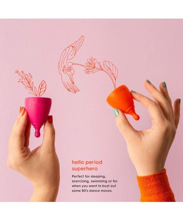 Buy Hello Cup Extra Small Menstrual Cup - BPA Free Reusable Hypoallergenic Medical Grade TPE Comfortable & Eco-Friendly - Buy Online on GoSupps.com