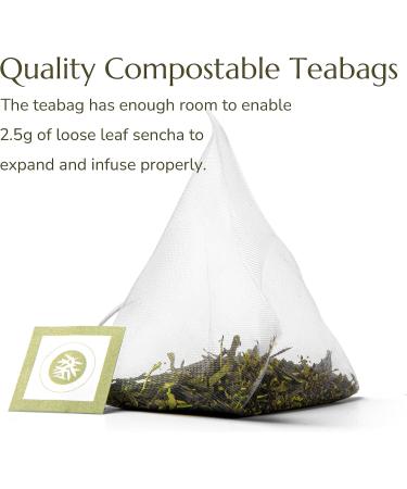 Anna's Teapot Organic Sencha Tea Bags | Premium Japanese Green Tea | 20 Organic Sencha Green Tea Bags Individually Wrapped for Easy Preparation 1 Count (Pack of 20) - Buy Online on GoSupps.com