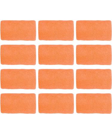 12Pcs Natural Latex Elastic Self Adhesive Bandage Wrap for Cows Dogs Horses - 10cm (Orange) - Buy Online on GoSupps.com