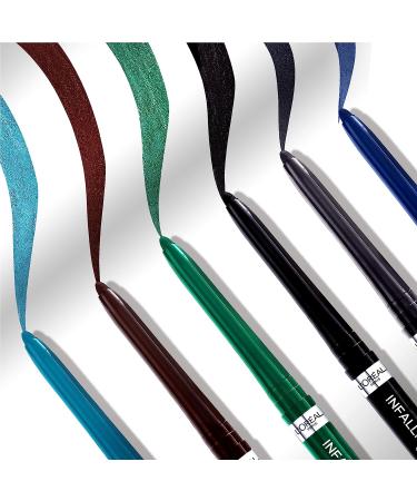 L'Oreal Paris Infallible Grip Gel Eyeliner Pencil - Waterproof, Smudge-Resistant, Intense Black - 36HR Wear - 1 Kit - Buy Online on GoSupps.com