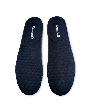 Memory Emulsion Latex Insoles Premium Cushioning Shock Absorption Breathable Massaging Comfortable Reduce Muscle Fatigue Flexible Improve Balance for Mens 7-12 & Women 4-7 1/2