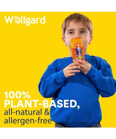 Wellgard Vegan Kids Multivitamin Gummies Chewable Childrens Multivitamins Kids Vitamins Multivitamins 60 Gummies Orange Flavour Kids Gummies - Buy Online on GoSupps.com
