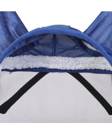 Harrison Howard Caremaster Pro Luminous Horse Fly Mask - Large Eye Space Long Nose with Ears UV Protection | Warmblut Marine (L) - International Shipping Available - Buy Online on GoSupps.com