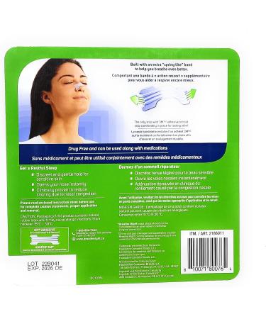 Breathe Right Clear Nasal Strips - 52 Count | Instant Nasal Congestion Relief - Buy Online on GoSupps.com
