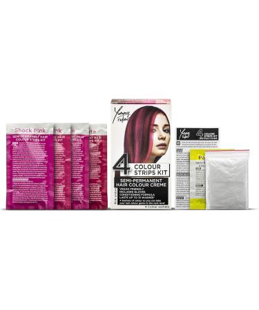 Stargazer Products SemiPermanent Hair Dye Strip Kit in 4 Shades Yummy Colour Pink Ombre 40 ml - Buy Online on GoSupps.com