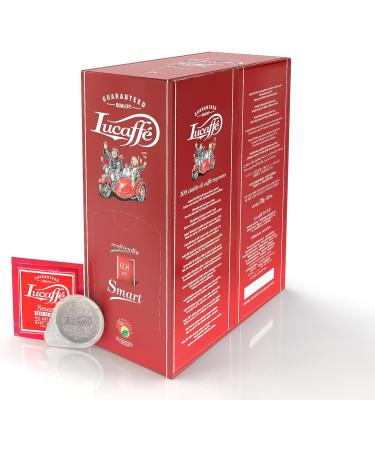 Lucaff Smart Gourmet Miscela Rossa Compostable Paper Pods 35 mm 100% Arabica Only for Lucaff Smart Pod Coffee Machines - Buy Online on GoSupps.com
