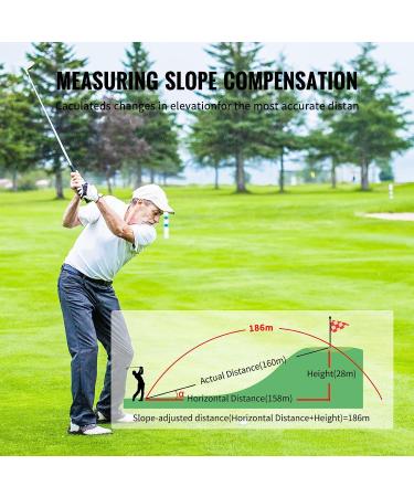 TESPHAN Golf Rangefinder with Slope Compensation On/Off | 6X Magnification | Flaglock Vibration Alert | Clear & Accurate Measurement - Buy Online on GoSupps.com