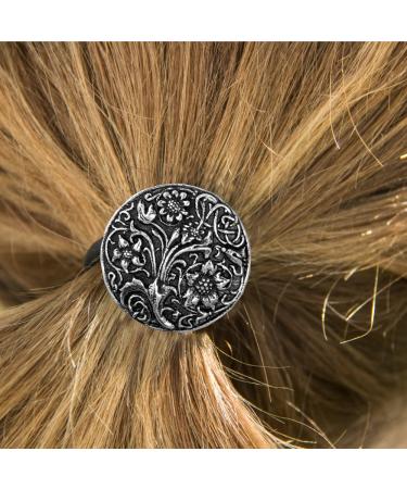 Ponytail Holder Hair Accessory | Women's Hair Tie | Wildflowers Design | Handcrafted in USA by Oberon Design - Buy Online on GoSupps.com