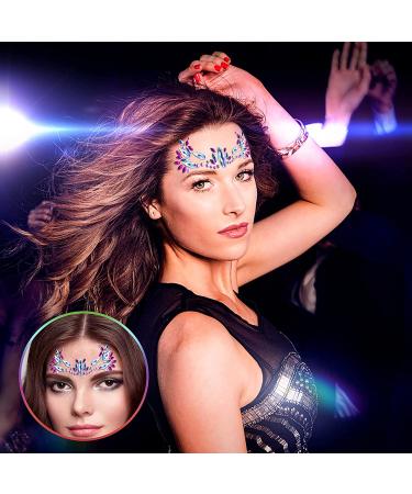 6 Sets Mermaid Festival Face Jewels Stickers - Rhinestone Rave Eyes & Body Temporary Crystal Gems for Halloween, Carnival, Music Party - Buy Online on GoSupps.com