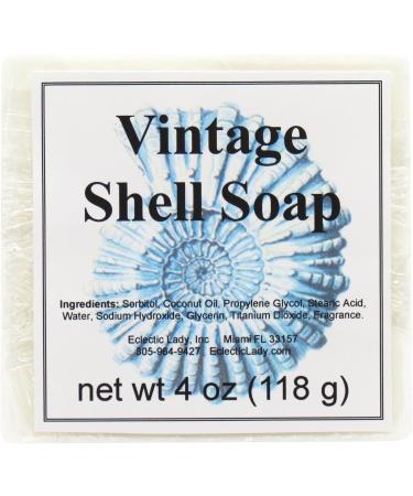 Buy Eclectic Lady Hyacinth Scented Glycerin Soap - Vintage Ocean Creatures & Spiral Shell - International Shipping - Buy Online on GoSupps.com