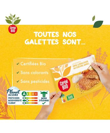 Organic Cereal Barley & Bulgur Pancakes with Goat Cheese & Honey - Vegetarian and Organic - Quick and Easy to Reheat - 200g (2 x 100g) - - Buy Online on GoSupps.com