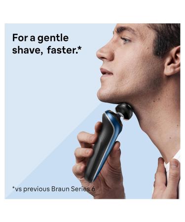 Braun Series 6 Electric Shaver for Men - 6172cc Wet & Dry Turbo & Gentle Modes Foil Shaver | 3 Piece Set - International Shipping Available - Buy Online on GoSupps.com