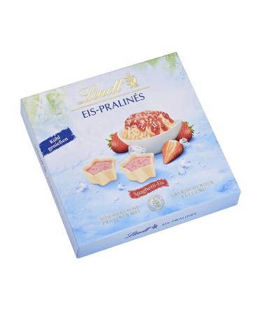 Lindt chocolate - summer spaghetti ice cream pralin s |80 G |Praline box with 8 spaghetti ice cream chocolates without alcohol |Praline gift |Chocolate gift spaghetti ice cream pralin s 80 g