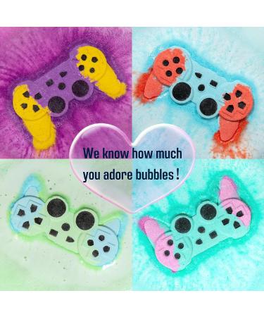KHH Game Bath Bombs Gift Set - Handmade Organic Bathbombs for Ultimate Relaxation - Great Gift for Gamers and Boyfriends - Buy Online on GoSupps.com