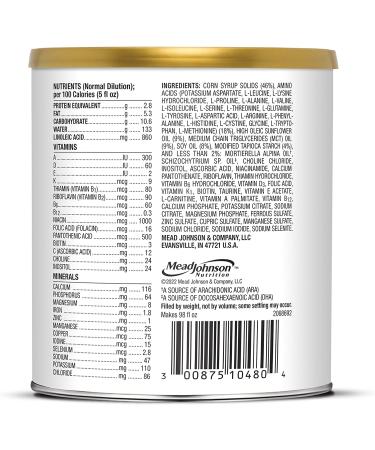 PurAmino Hypoallergenic Infant Drink 14.1 Oz (Pack of 4) - Omega-3 DHA, Iron, Immune Support for Severe Food Allergies - Buy Online on GoSupps.com