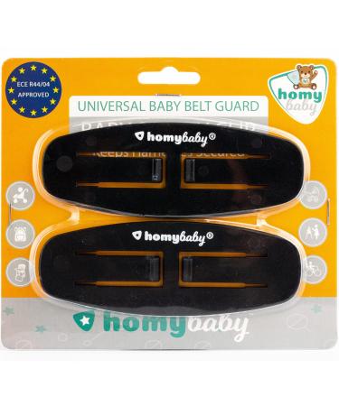 HOMYBABY Car Seat Safety Clip - Anti Escape Car Seat Strap - Harness Chest Clip - Prevent Children Taking Their Arms Out of The Straps - Seat Belt Clip (2 Units)