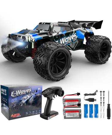 RC Cars, QFC Remote Control Car 1:14 Scale 40+ Km/h High Speed Off Road RC Truck with Headlights, 4WD All Terrains Electric Toy Racing Car for Boys Girls