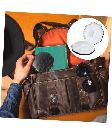 Premium Aluminum Alloy Medicine Box & Tablet Cutter - 8.7x8.7cm Black - Efficient Healthcare Storage & Pulverizer - Buy Online on GoSupps.com