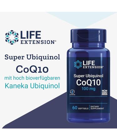Buy Life Extension Super Ubiquinol 100mg - Kaneka-Q10 Softgels Gluten Free Non-GMO Laboratory Tested - 60 Count - Buy Online on GoSupps.com