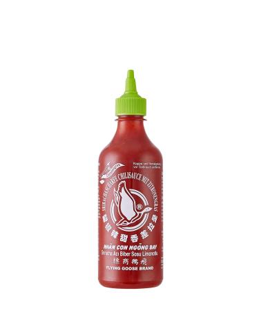 Flying Goose FLYING GOOSE Sriracha Spicy Chilli Sauces with Lemongrass - Light Green Cap - Thailand Spicy Sauce - 2 x 455ml