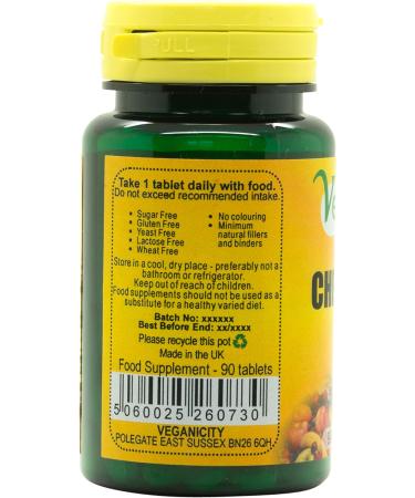 Veganicity Chelated Iron 24mg Women's Health Mineral Supplement - 90 Tablets - Buy Online on GoSupps.com