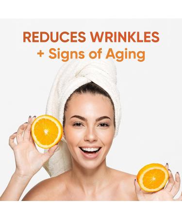 Vitamin C Serum with Hyaluronic Acid - Anti Aging, Pore Minimizer & Dark Spot Remover - 4 oz - Buy Online on GoSupps.com