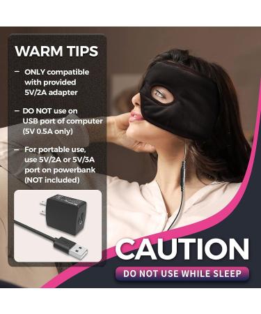 Moist Heat Sinus Pressure Relief Mask - Extra Large Face Heating Pad for Sinusitis, Migraine, and Headache Relief - Buy Online on GoSupps.com