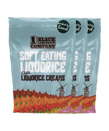 Black Liquorice Company - Dutch Liquorice Creams 3 x 165g