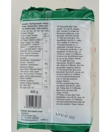 Buy Bamboo Tree Fresh Rice Vermicelli (2 x 400g) - Authentic Asian Noodles for Fast Shipping Internationally - Buy Online on GoSupps.com