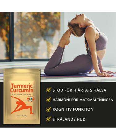 Essentiaglow 30 Turmeric Capsules Joint Health & Flexibility | Natural Inflammatory Inhibitors & Antioxidants | Vegan | 1 Month Supply - Buy Online on GoSupps.com