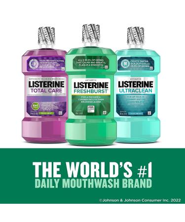 Listerine Freshburst Antiseptic Mouthwash - 8.5 Fl Oz - Fight Bad Breath & Germs - ADA Accepted - Spearmint - Pack of 1 - Buy Online on GoSupps.com