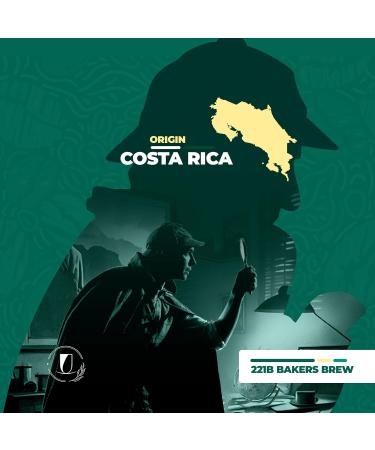 Lucky Cuppa's "221b Bakers Brew" Costa Rica Tarrazu San Rafael Conundrum Coffee - Dark Roasted Whole Coffee Beans - Sherlock Holmes Gifts for Coffee Lovers - 1kg - Buy Online on GoSupps.com