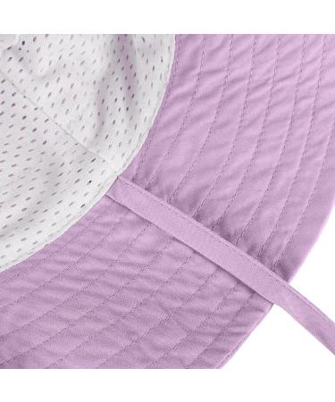 LACOFIA Toddler Baby Sun Hat | Wide Brim Bucket Hat for Outdoor Swim | Adjustable 6-24 Months | Unisex Kids Beach Pool Hat - Purple - Buy Online on GoSupps.com
