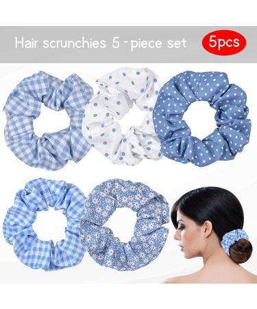 Buy Smatime 5-Pack Colorful Hair Scrunchies - Elastic Hair Ties & Rubber Bands for Women & Girls - Perfect Ponytail Accessories - Buy Online on GoSupps.com