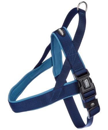 Nobby Norwegian Harness Classic Preno blue / blue L: 50-64 cm + 42 cm W: 25/35 mm 1 piece 1 piece (1 pack) blue