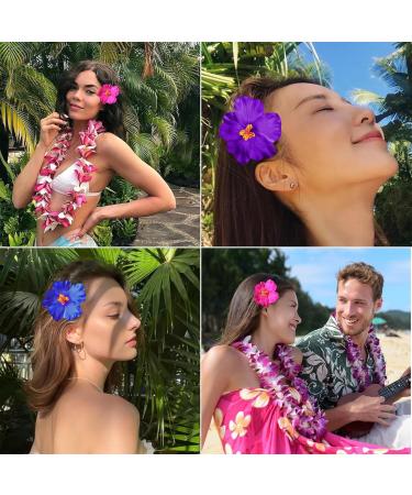 Nayyana 3 Pieces Hawaiian Flower Hair Clips for Women Plumeria Hibiscus Hair Clip Hair Clips Hawaiian Flower Hair Clips Artificial Flower Clips for Holiday Colors 2 - Buy Online on GoSupps.com